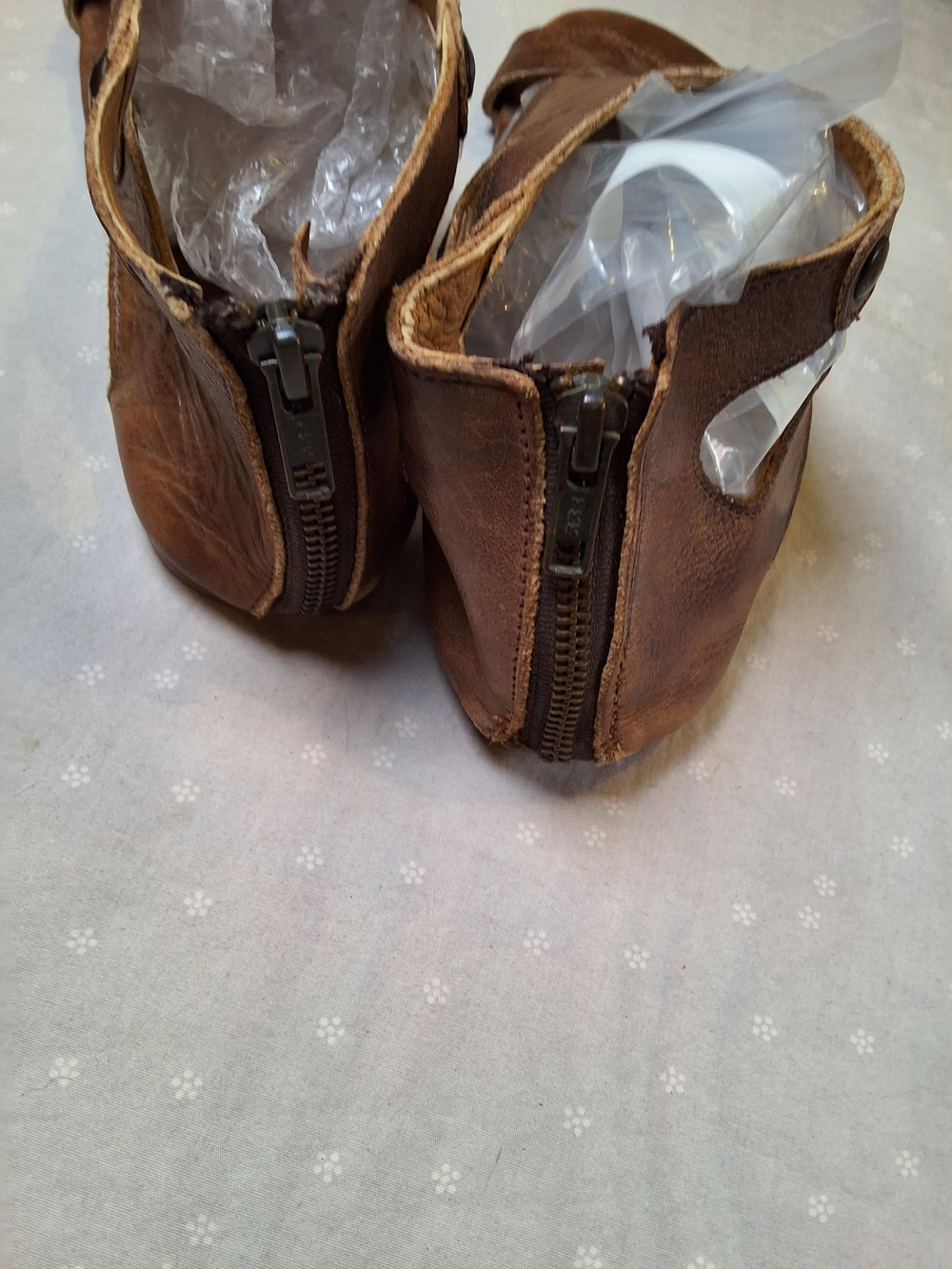 Bed Stu Brown Leather High-Top Gladiator Sandals - Picture 3 of 8